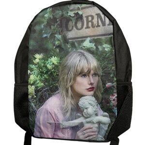 Taylor Swift Angel-Cherub Print Backpack Vintage Style